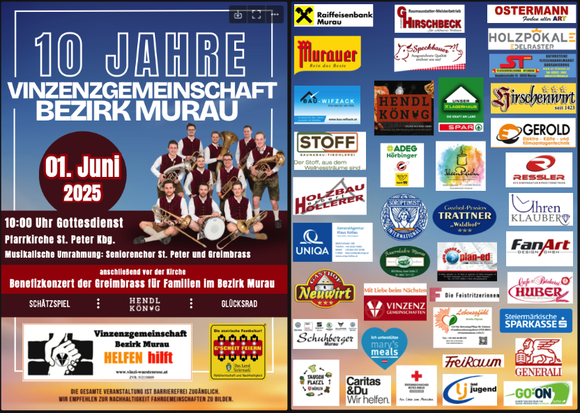10 Jahre Vinzenzgemeinschaft Bezirk Murau