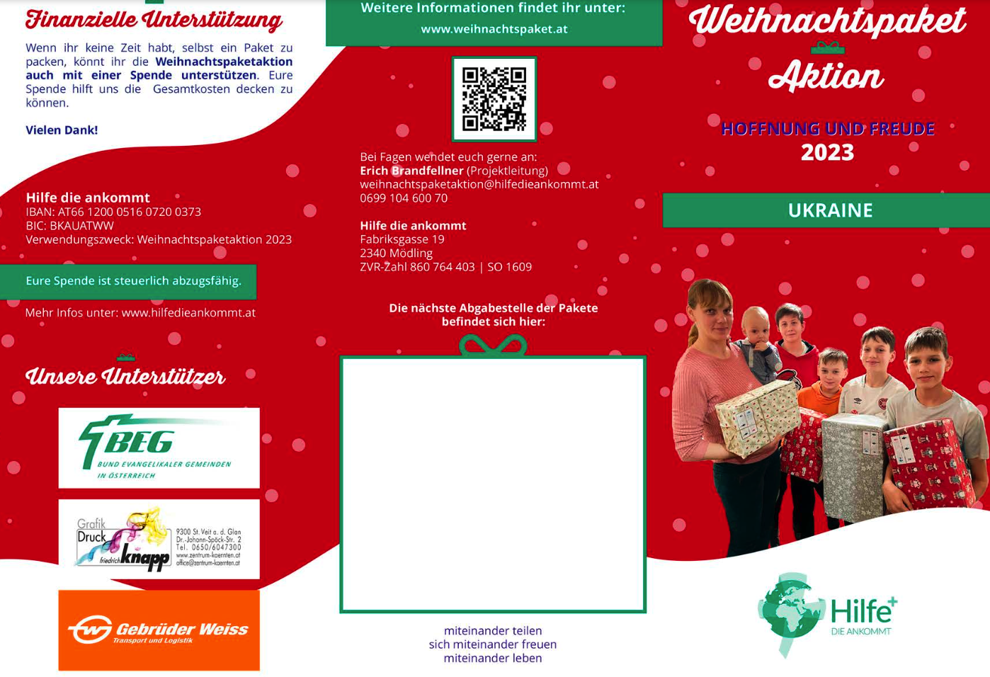 Weihnachtspaket Aktion 2023