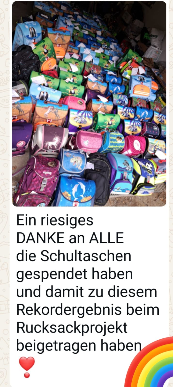 154 Schultaschen!!!
