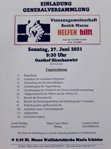 Bericht zur Generalversammlung