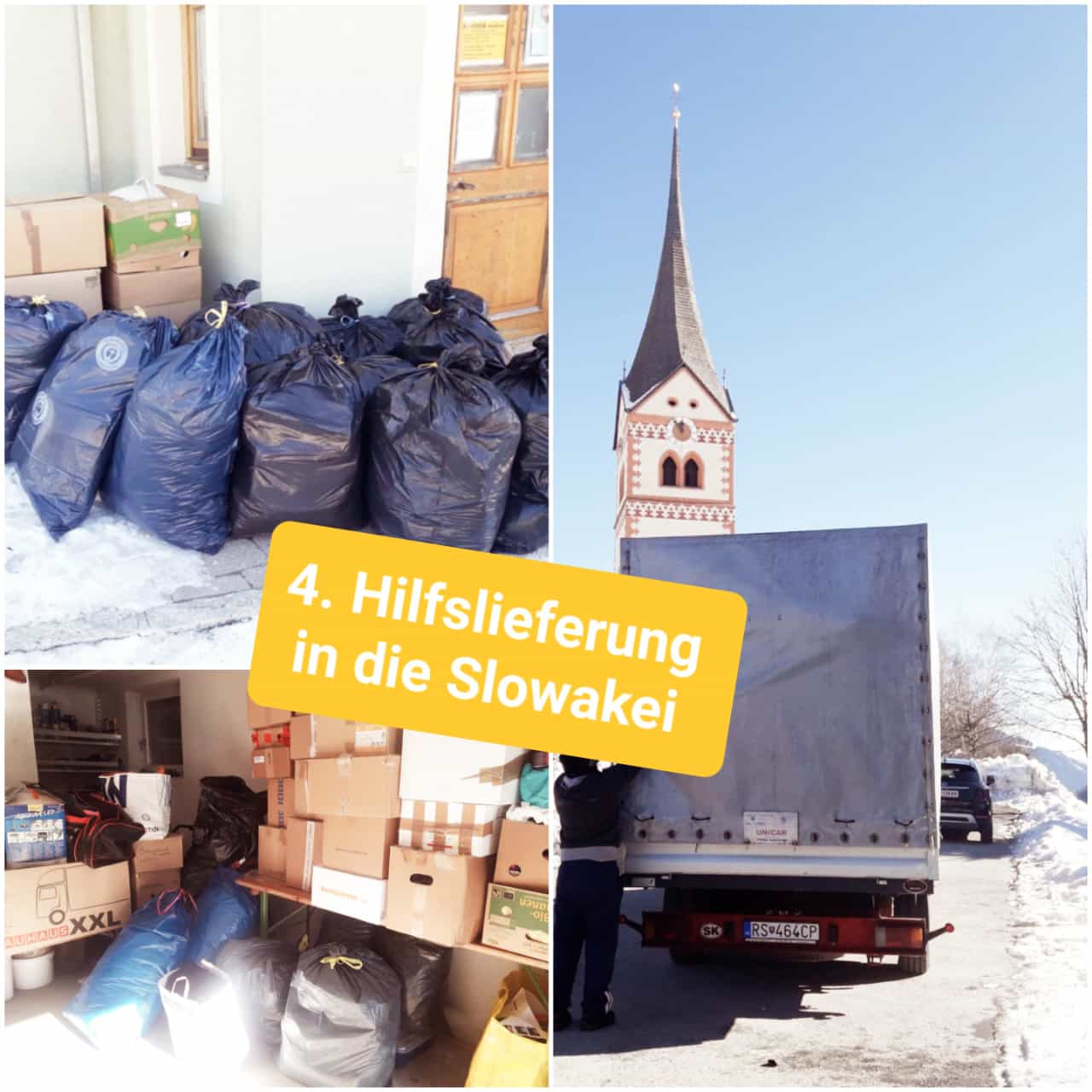 
Hilfslieferung in die Slowakei

