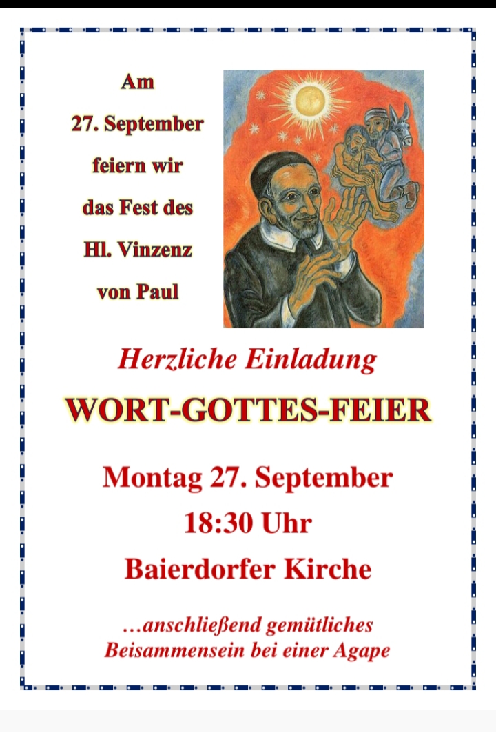 Gedenktag des HL. Vinzenz von Paul